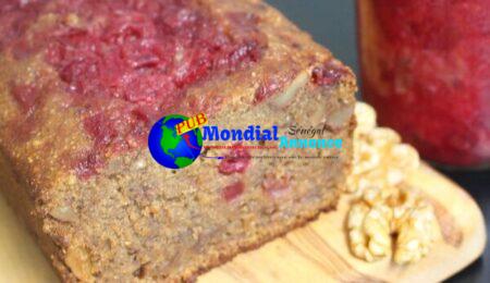 Vanilla Cranberry Sauce Loaf with Walnuts