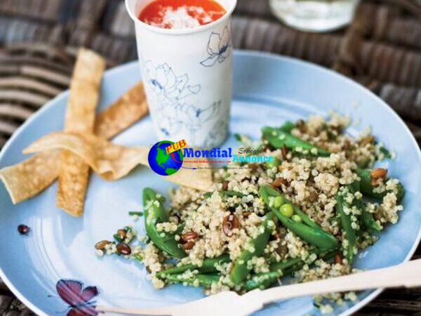 Quinoa Salad with Sugar Snap Peas