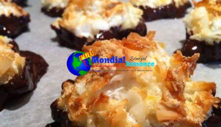 Chocolate Dipped Coconut Macaroons – gluten free, dairy free, and grain free