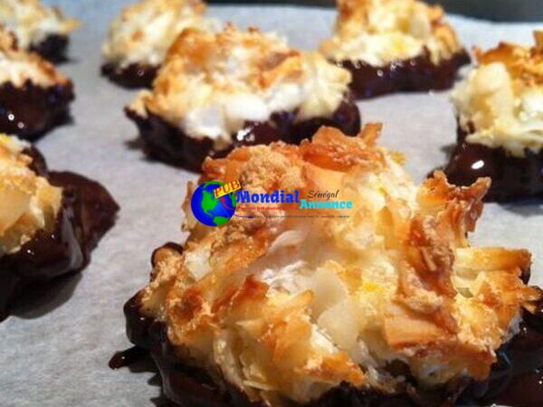 Chocolate Dipped Coconut Macaroons – gluten free, dairy free, and grain free