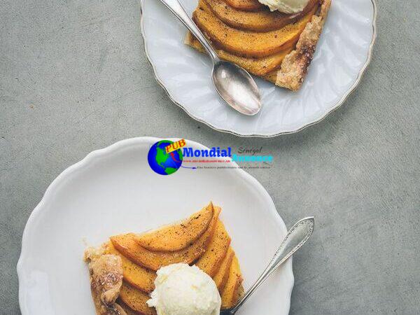 Brown Sugar Pumpkin Galette with Bay Ice Cream