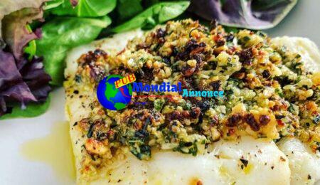 Walnut & Herb Cod au Gratin (Gluten-free/No Breadcrumbs/Keto)