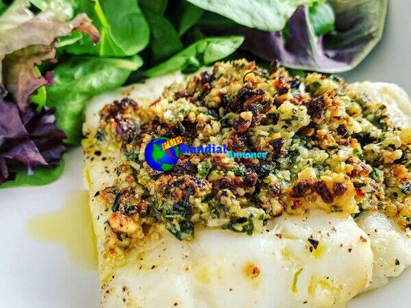 Walnut & Herb Cod au Gratin (Gluten-free/No Breadcrumbs/Keto)