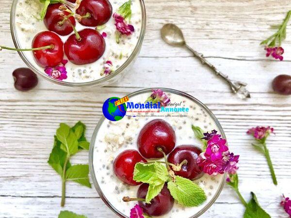 Overnight Cherry Chia Seed Pudding – Paleo/Gluten Free/Vegan