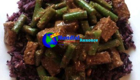 Tempting tempeh and green beans