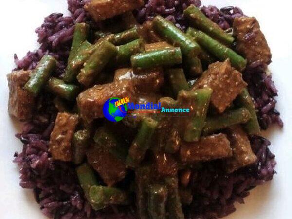 Tempting tempeh and green beans