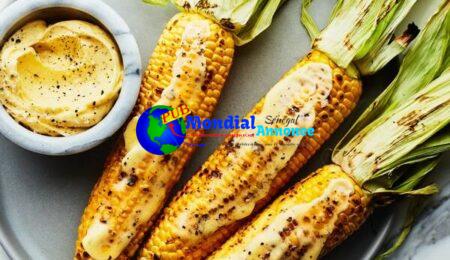 Grilled Corn on the Cob with Salt-and-Pepper Butter