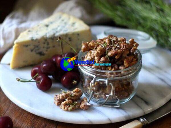 Salted honey and rosemary roasted walnuts