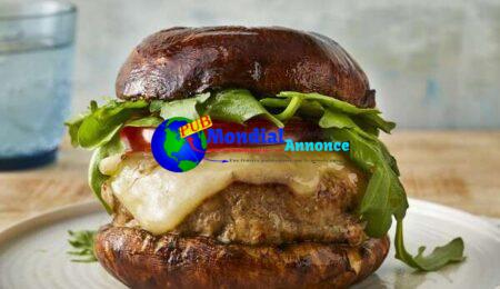 Mushroom-Swiss Turkey Burgers