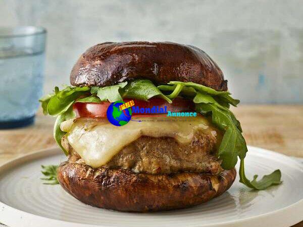 Mushroom-Swiss Turkey Burgers