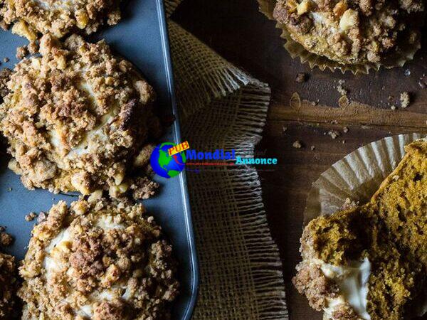 pumpkin cream cheese truffles with walnut streusel