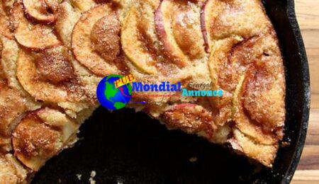 Cinnamon-Sugar Apple Skillet Cake