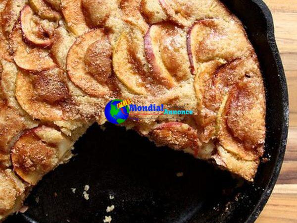 Cinnamon-Sugar Apple Skillet Cake