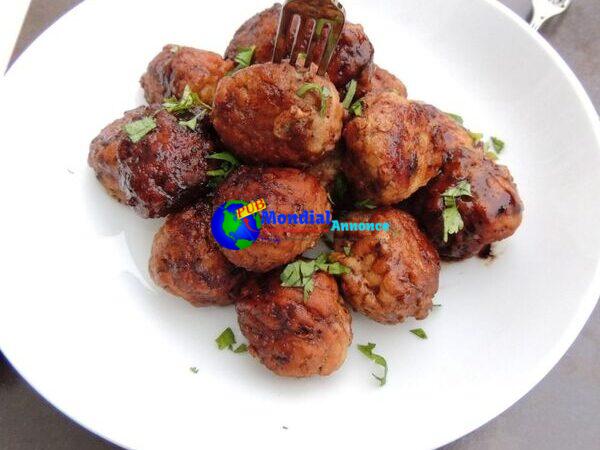 Raspberry Balsamic Chicken Meatballs