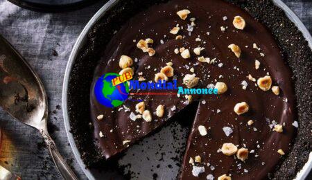 No-Bake Chocolate-Hazelnut Tart with Sea Salt