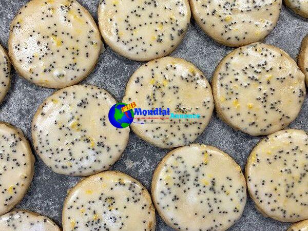 Vegan Meyer Lemon Poppyseed Shortbread