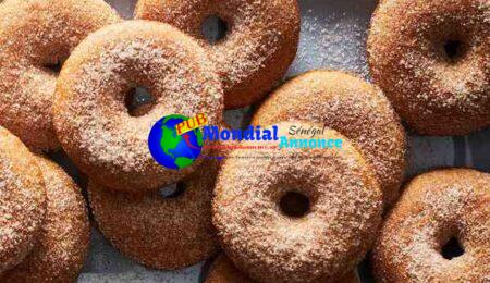 Cinnamon-Sugar Dusted Apple Cider Donuts