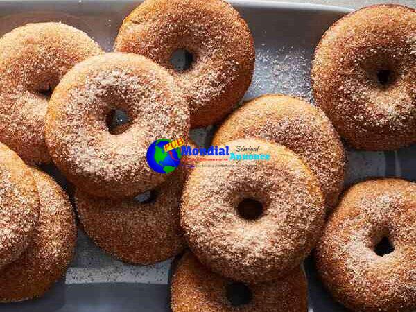 Cinnamon-Sugar Dusted Apple Cider Donuts