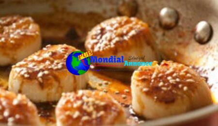 Honey-Glazed Scallops