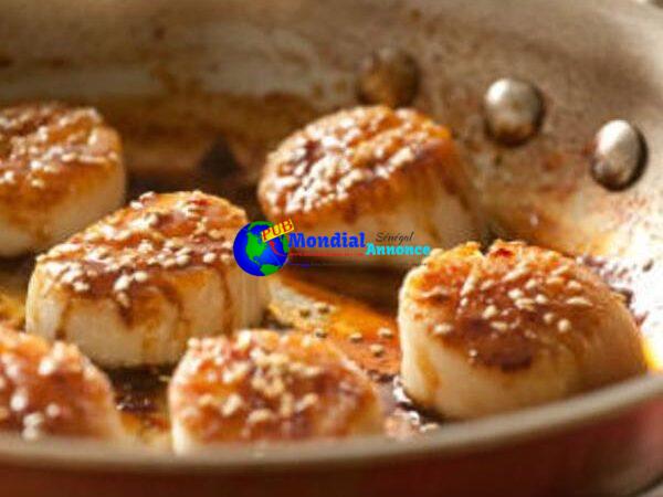 Honey-Glazed Scallops