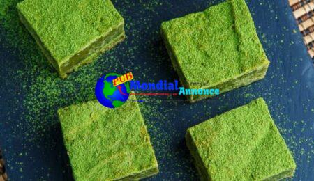 Matcha Inexperienced Tea White Chocolate Blondies