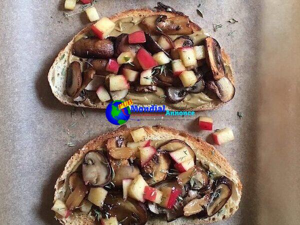 Finest Mushroom, Apple and Sunflower Toast