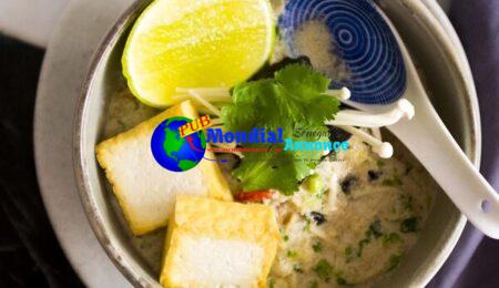 Immediate vegan Thai coconut soup (tom kha)