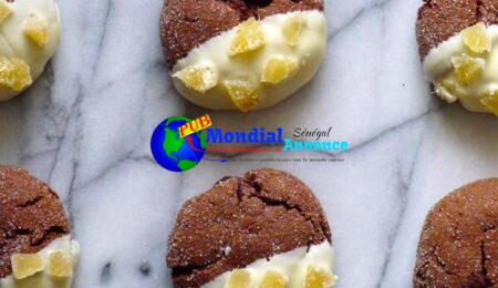 Gluten-Free Double-Chocolate Ginger Crinkle Cookies