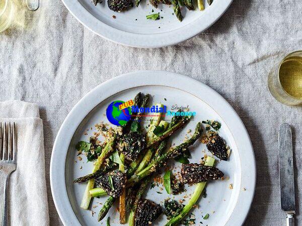 Morels and Asparagus