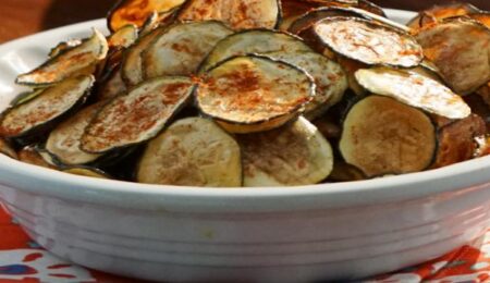 Salt and Vinegar Zucchini Chips