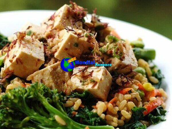 Kale, Brown Rice and Tofu Amble Salad