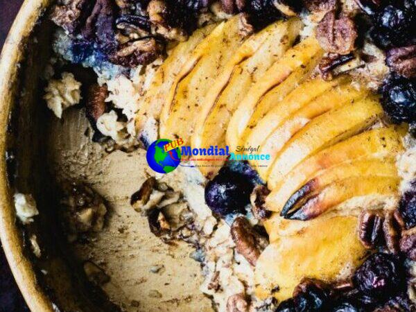 Vegan Blueberry Apple Baked Oatmeal