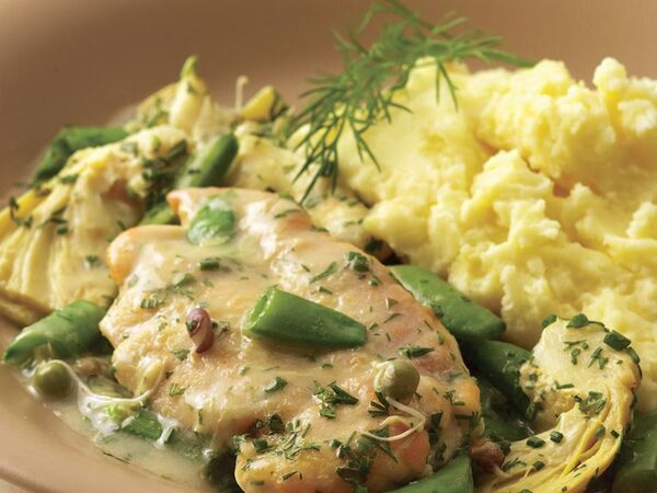 Chicken with Sugar Snap Peas & Spring Herbs