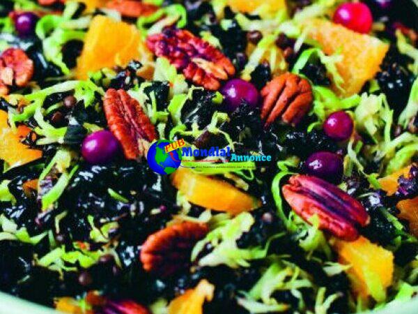 Brussels Sprout and Cranberry Holiday Salad