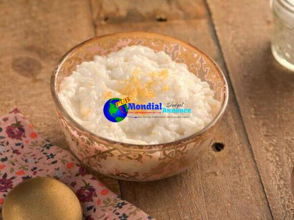 Orange Coconut Rice Pudding with Handmade Vanilla Sugar