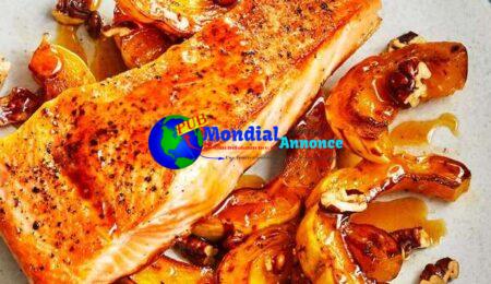 Brown Sugar–Glazed Salmon with Buttery Roasted Squash