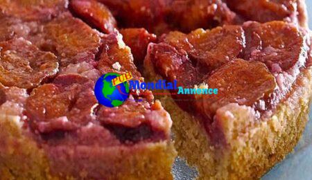 Upside Down Plum Cake