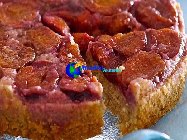 Upside Down Plum Cake