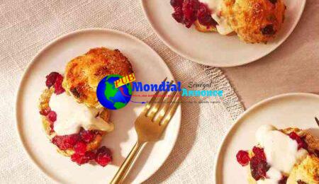 Mini Cranberry-Orange Shortcakes with Cranberry Compote & Brown Sugar Crème Fraîche