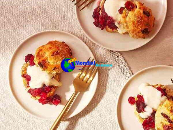 Mini Cranberry-Orange Shortcakes with Cranberry Compote & Brown Sugar Crème Fraîche