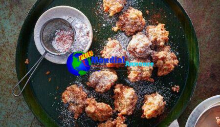 Appetizing Crawfish Beignets with Cayenne Powdered Sugar