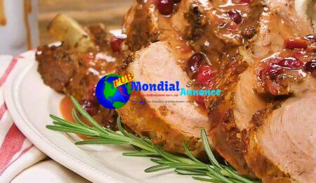 Atkins Low Carb Cranberry-Ginger Pork Roast