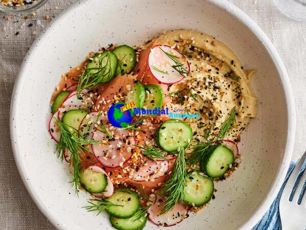 The entire lot Bagel Hummus Bowl