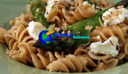 Pasta With Sugar Snap Peas, Asparagus, Ricotta & Brown Butter