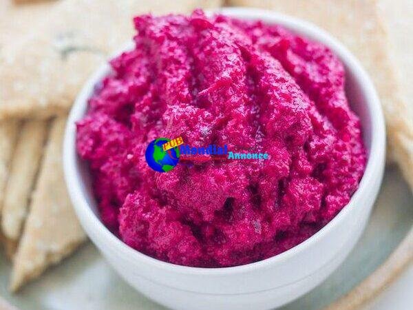 Roasted Beetroot, Onion, and Macadamia Dip