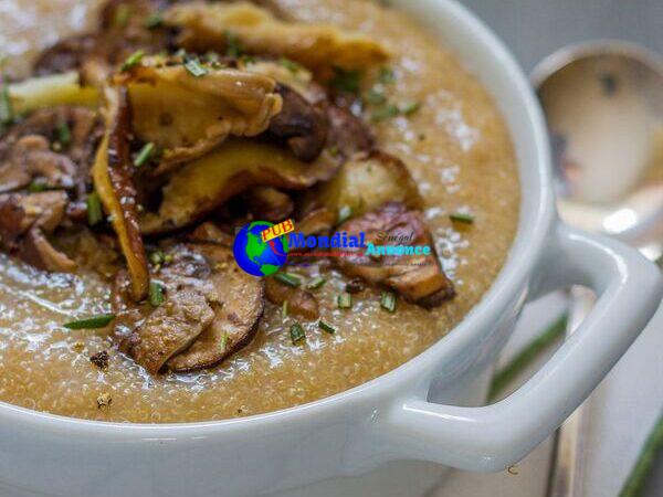 Amaranth « Polenta » with Wild Mushrooms