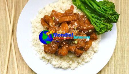 Paleo Candy & Sour Chicken with Cauliflower Rice