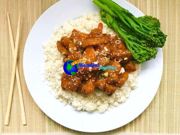 Paleo Candy & Sour Chicken with Cauliflower Rice