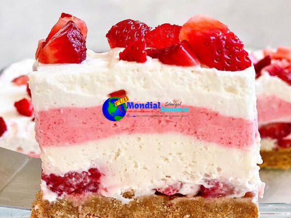 No-Bake Strawberry Pleasure