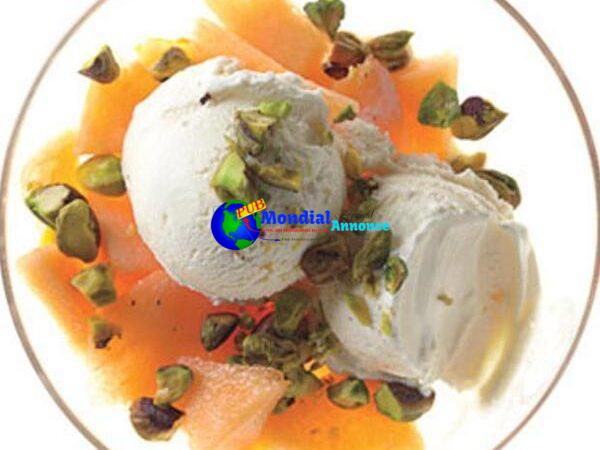 Cantaloupe Parfait With Salted Pistachios